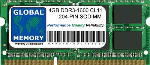 RAM DDR3 1600MHz 4Go évite la saturation sur Mac Mini Fin 2012