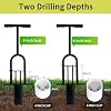 Portable Golf Hole Cutter Tool, Golf Practice, 4 & 6 Metal Cup Digger with Detachable Handle for Backyard, Lawn & Putting Green Outdoor Training Aid