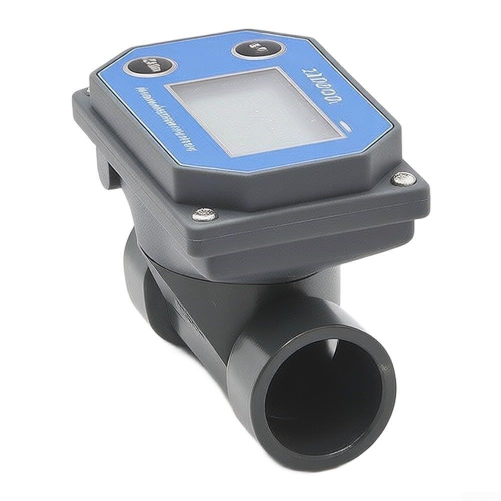 Medidor Flujo para turbina Digital DN15 UPVC LCD 5-100L Medidor(DN20 Cell)