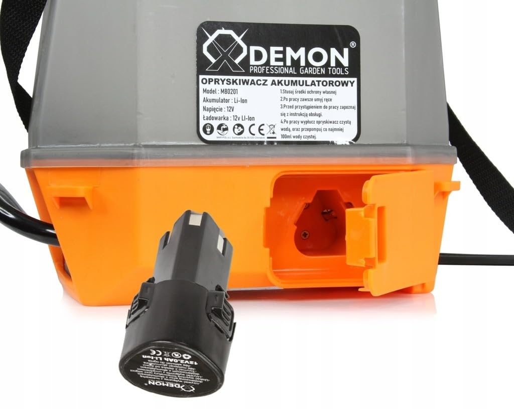 Atomizzatore Irroratore Nebulizzatore Elettrico a Spalla Zaino | da 5 Litri | Batteria Integrata 12V 2,5Ah | Pressione di Esercizio 1-4,5 Bar