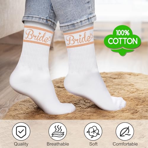 Image of Juesly Bride Gifts with Bride Socks,Wifey Socks as Bachelorette Gifts for Bride,Gifts for Wife