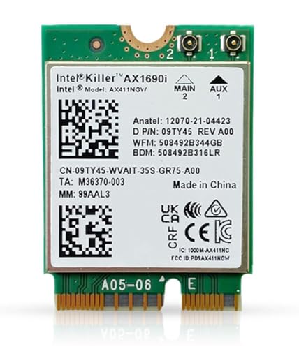 Carte WiFi pour PC AX1690i Killer Series, Bureau et Maison