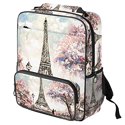 Sac à dos décontracté imprimé Tour Eiffel pour exprimer votre style unique