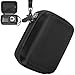 Tasche für Digitalkamera kamera Fotoapparat 44MP FHD 1080p Fotokamera Kompatibel mit Spiegelreflexkamera & Bridgekamera, Mini Retro Aufbewahrungsbox, Reißverschluss Mesh Tasche passt USB Kabe(Schwarz)