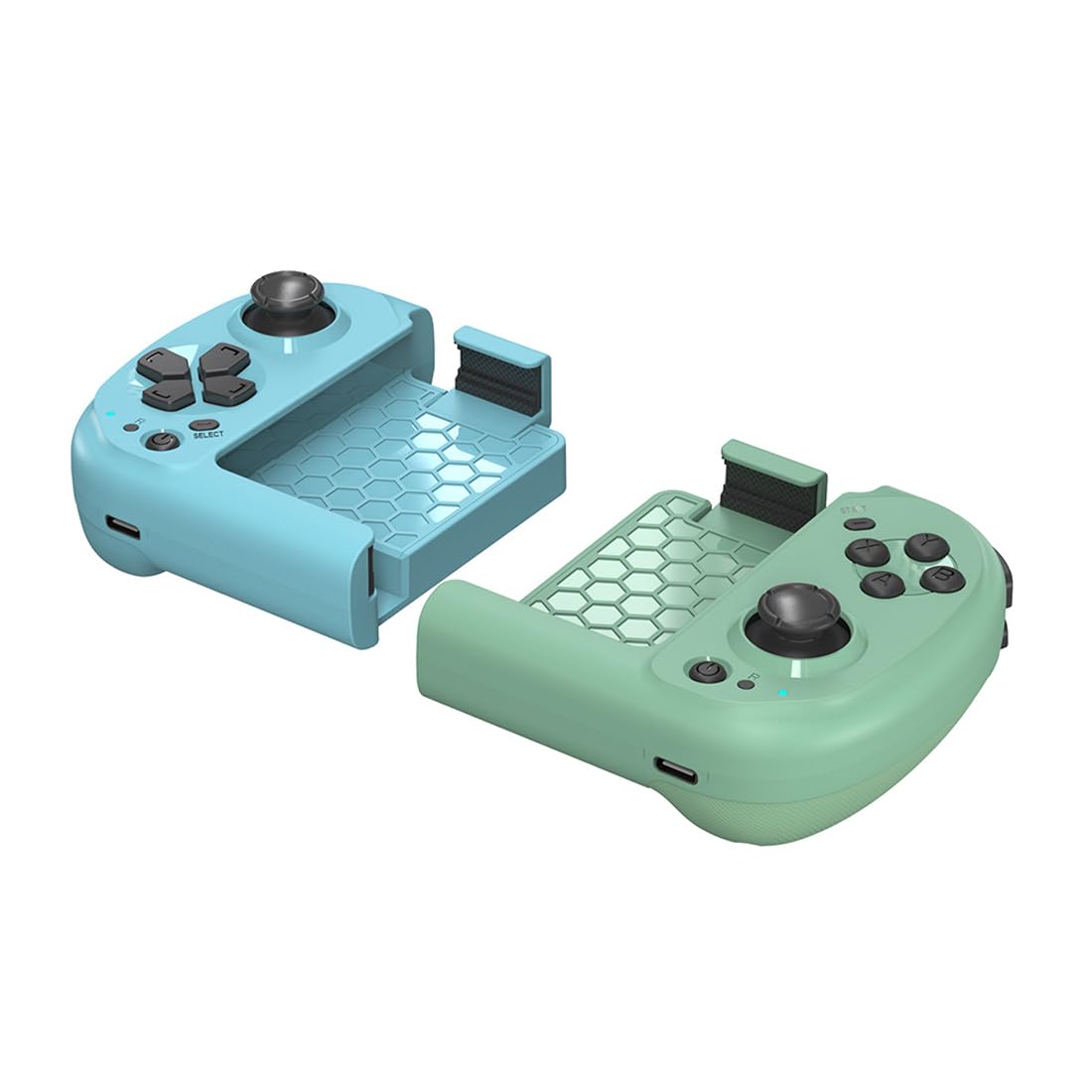 GNCHome Controlador de Juegos Móvil Inalámbrico, Control Remoto Inalámbrico para Gamepads Izquierdo y Derecho, Compatible con iOS y Android, Windows, Controlador Móvil Retráctil