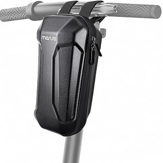 MOSISO Electric Scooter Bag, Waterproof EVA Scooter Storage Bags for Scooters, Bikes, 3L Large Capacity Front Hanging Handlebar Bag for Carrying Phone,Wallet,Keys,Charger Tools,Repair Tools, Black