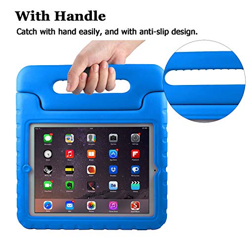 Avawo Kids Case For Apple Ipad 2 3 4 - Light Weight Shock Proof Convertible Handle Stand Kids Friendly For Ipad 2, Ipad 3Rd Generation/ 4Th Generation Tablet - Blue #TOP3