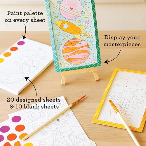 Image of Petit Collage: Mini Masterpieces My Painting Set - Include 30 Different Art Projects - Just Add Water - Includes 2 Frames to Display Your Work - Great Gift or Weekend Activity for Kids 6+
