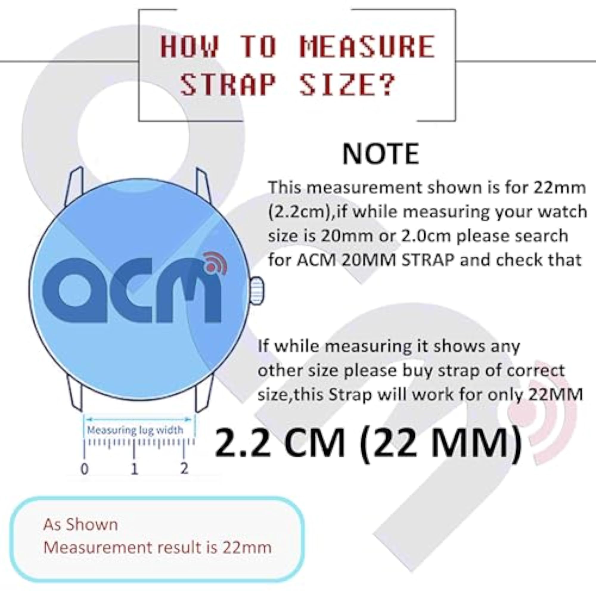 22mm Watch Strap Compatible with Layers Anarc Smartwatch