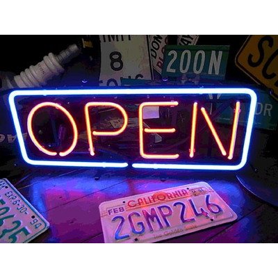 Amazon.co.jp: ネオンサイン オープン OPEN L ネオン管 ネオンライト
