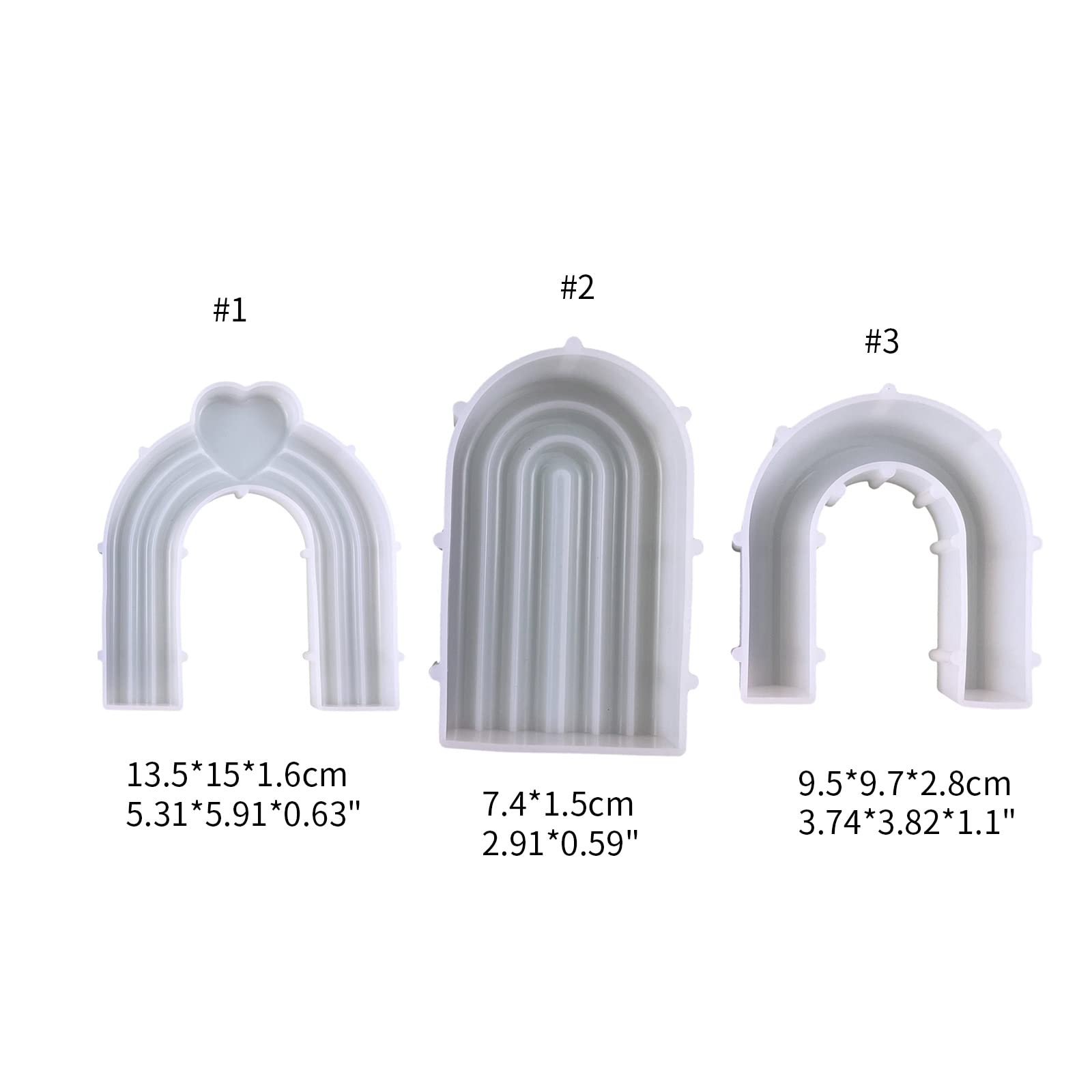 Stampo in silicone a forma di arco profumato stampo ornamento da tavolo strumenti per intonaco forniture antiaderenti