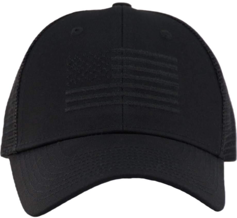 Image of TSSGBL USA Flag Trucker Hat - OSFM & XXL Big Head Fit, Adjustable Mesh Snapback American Patriotic Baseball Cap
