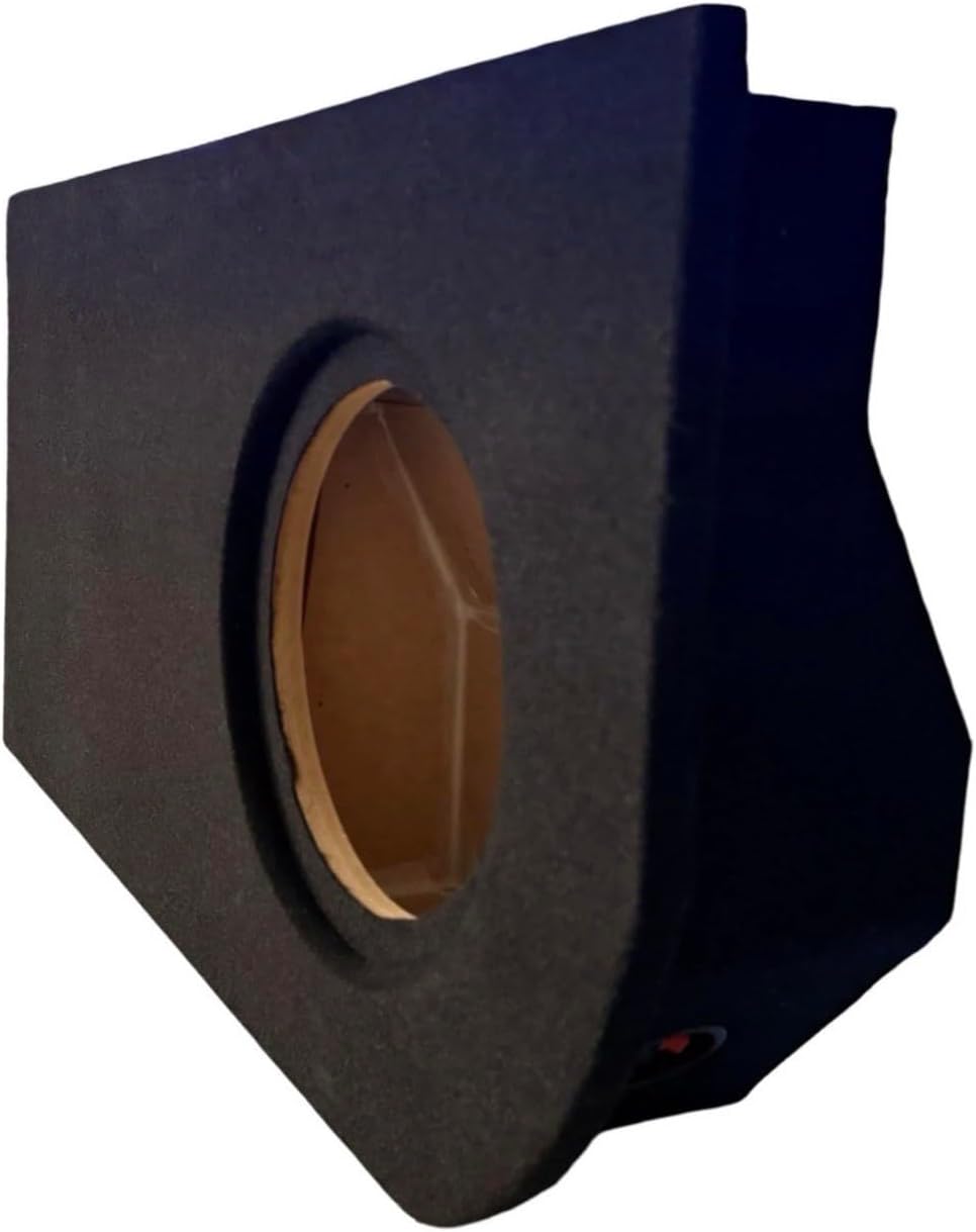 Single 10" Sealed Subwoofer Enclosure Compatible with 2024-2026 Tacoma Double Cab | Under the Seat Sub Box | Black Carpet Finish