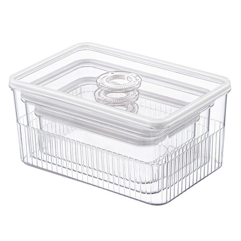 Obstkörbe for die Küche, unentbehrlicher Frischhaltebehälter for Gemüse und Obst, normale Küchen- und Kühlschrankbox