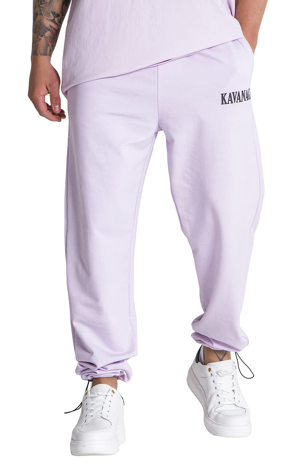 Gianni Kavanagh Men's Lavender Kavanagh Loose Joggers Jogger