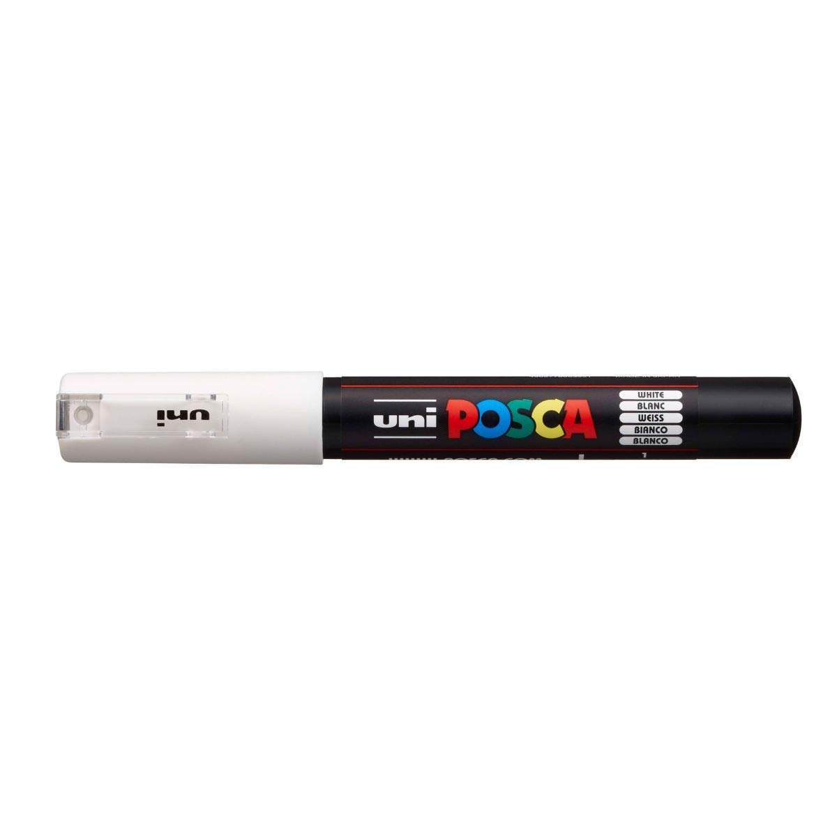 Uni Posca Marker Pen Extra Fine Bullet Tip PC1M 0.7mm - Color: White