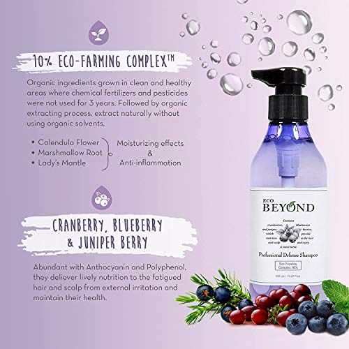 Eco Beyond Scalp Shampoo For Oily Hair, Natural Strengthener For Hair Loss & Itchy Scalp - Volumizing Moisturizing Treatment [No Paraben] 15.22 Oz #TOP2