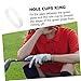 LIOOBO 3pcs Golf Putting Green Hole Cup Rings Thickened Plastic Golf Practice Tool for Improved Hole Visibility and Stability for Use Random Color