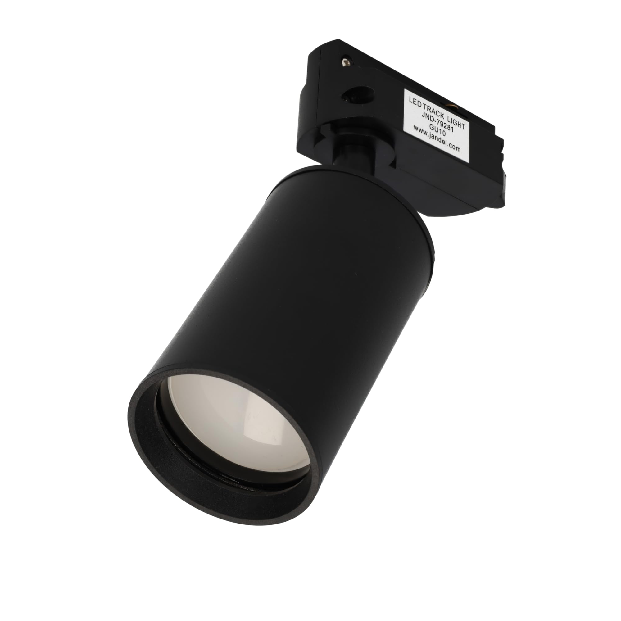Jandei - Pack 5x Foco Carril Orientable para GU10, Monofásico 220V, Aluminio. Ideal para Iluminación Direccional en Hogares y Comercios. Bombilla No Incluída. (Negro)