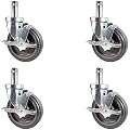 Caster Barn - NEW 5" Caster set for Metro Wire Shelving - Set of 4 Casters