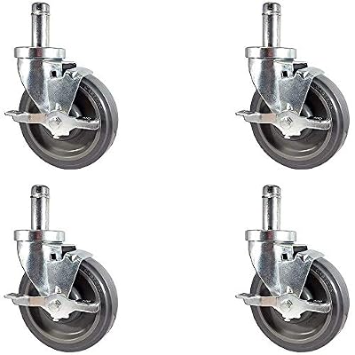 Caster Barn - NEW 5" Caster set for Metro Wire Shelving - Set of 4 Casters
