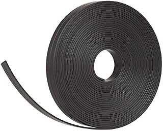 Magnetic Whiteboard Tape - Black 0,4 x 197 Inch - Make Moveable Grids at all Magnetic Surfaces like Whiteboards and Fridges - Magnetic Whiteboard Strips