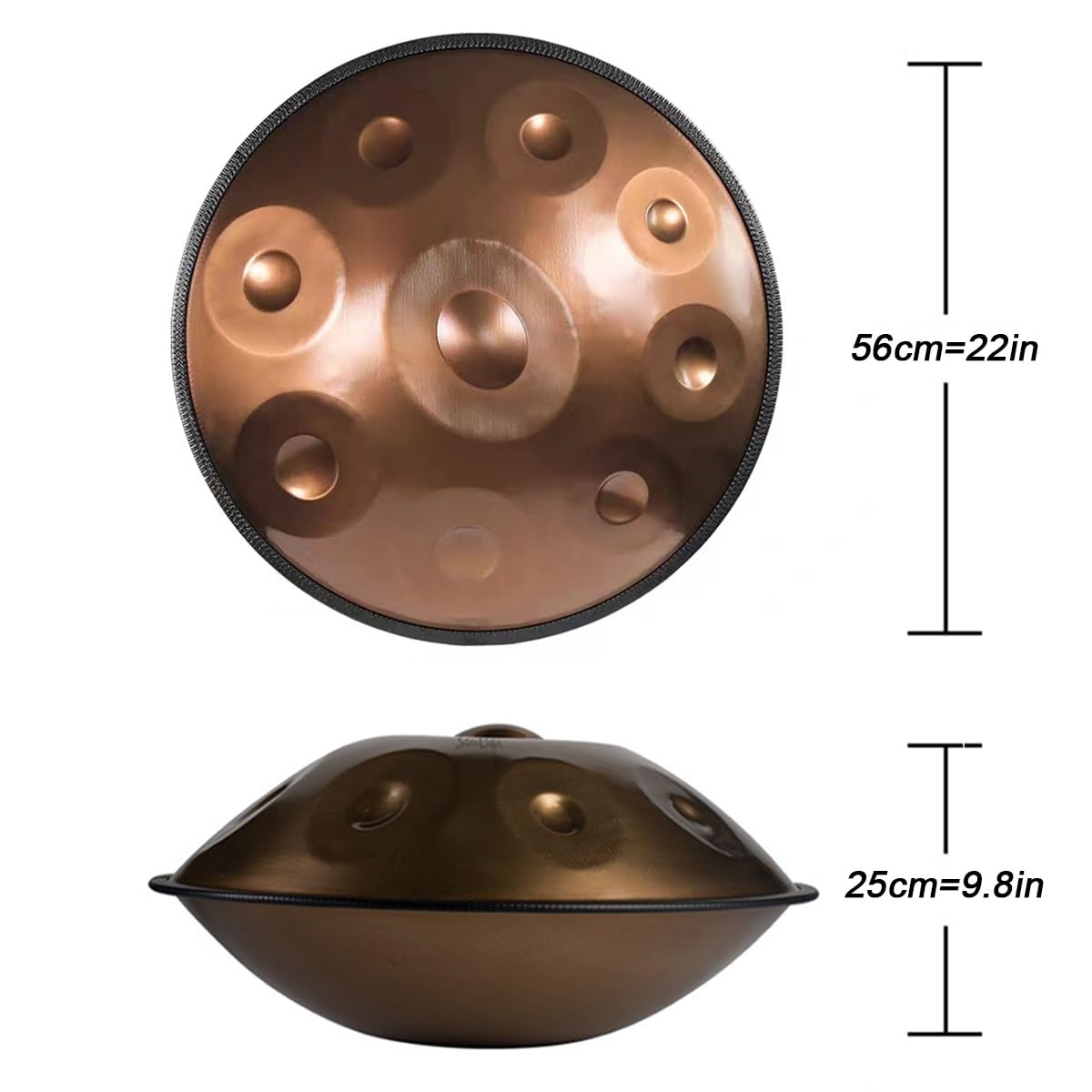 Amazon.com - Steel Pan Drum Metal Percussion Handpan Steel Drum in