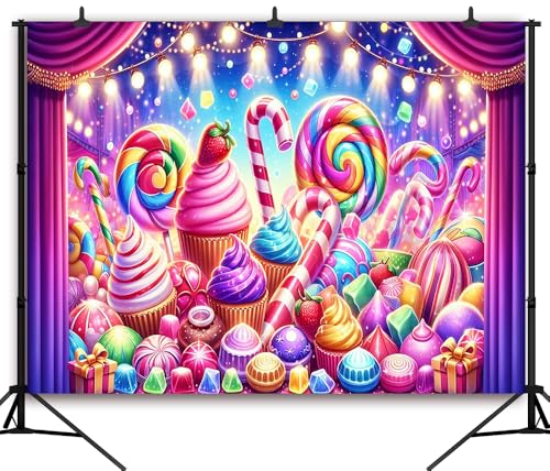 Fondo Candyland 8x6FT Vinilo para Fiesta Dulce miniatura 2