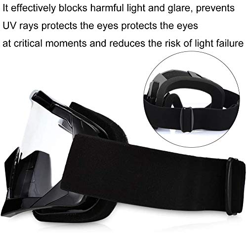 XYDZ Brille MTB Motocross,Winddicht Brille Skibrille Anti Fog UV Schutzbrille mit Double Lens Schaumstoffpolsterung Biegbar Verstellbarer Riemen für Outdoor Aktivitäten Skifahren Radfahren Augenschutz