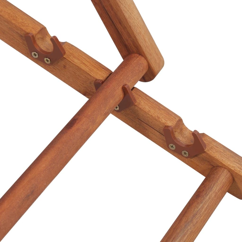 vidaXL Chaise Pliante Rouge en Tissu et Structure en Bois