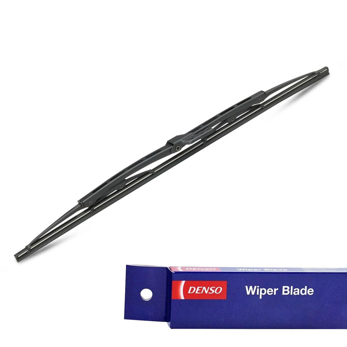 DENSO Conventional Bracket Window Wiper Blade DM060-600mm - Premium All Season Replacement Wipers - U-Hook Arm - LHD/RHD