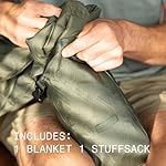 Gravel Layover Travel Blanket – Ultra-Light Compact Blanket for Camping and Outdoor Adventures - Down Alternative Portable Travel Blanket for Layovers & Road Trips (Spruce) - Image 4