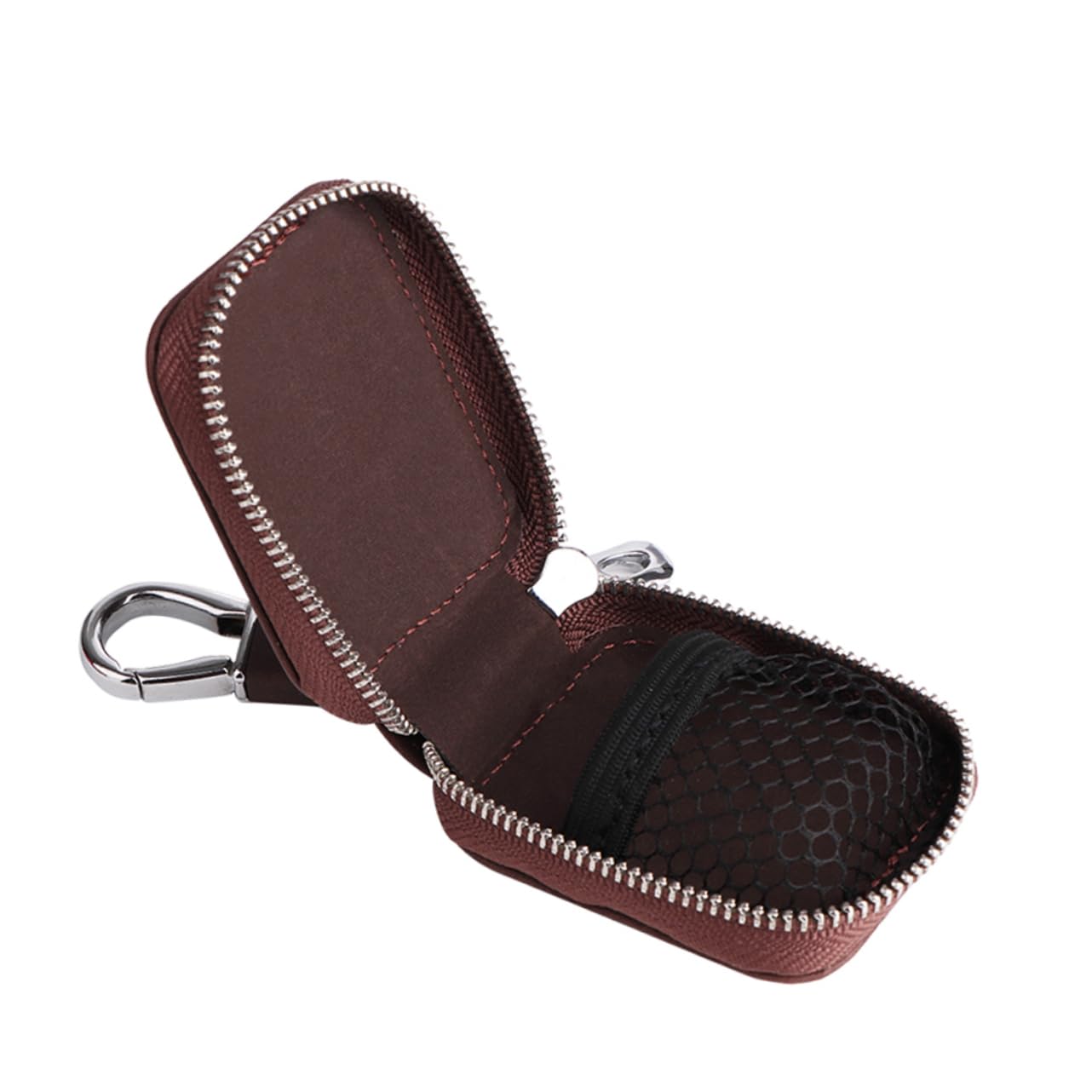 Mikikit 5stücke Earphone Case Cover Mit Buckle Tragbare Und Kratzfeste Aufbewahrung Für Kompatibel Praktisch Und Sicher Kaffee Farbe