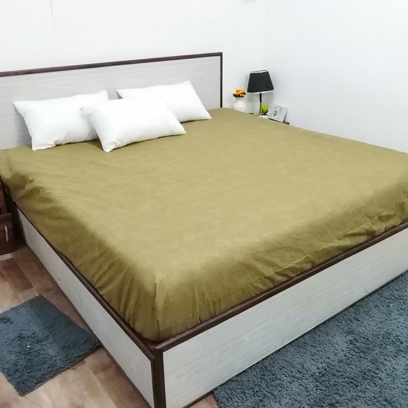 Image of Premium 100 Percent Waterproof Mattress Protector with Elastic Non-Woven | Hypoallergenic Mattress Cover Soft Elastic Bed Protector for King Size Bed 72x72 Inch Fit On 10 Inch 6X6 Feet, Taupe