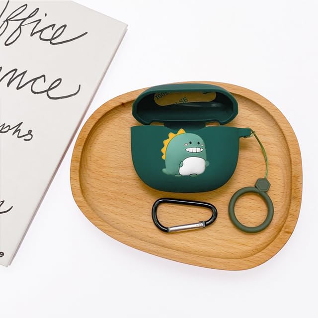 AEsmart - Cartoon Case For QCYs ArcBuds HT07 Case Silicone Ring Anti-drop Protect Earphone Box Accessories cover For QCYs HT07 (A11 For QCYs ArcBuds HT07)