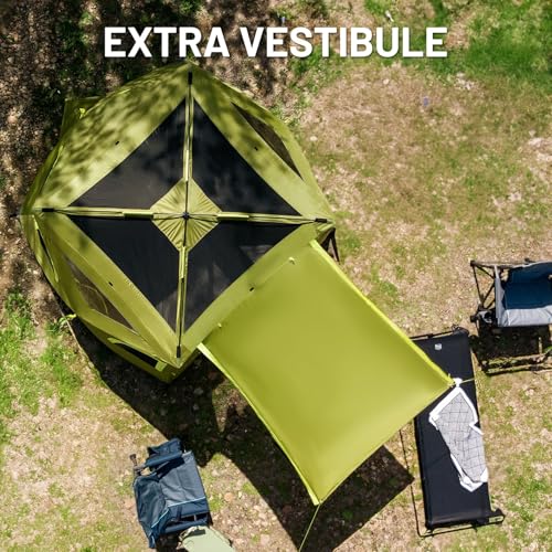 Image of TIMBER RIDGE 4 Person Instant Pop Up Hub Tent for Camping