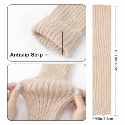 Image of Pleneal Leg Warmers for Women 80s Y2k, Ribbed Knit Long Socks LegWarmer