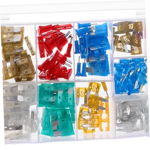 Kit de 220 fusibles para automóvil PRETYZOOM, fusibles mini de aluminio y plástico, para reemplazo automotriz miniatura 7