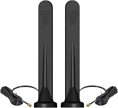 هوائي TECHTOO الخلوي 5G 4G LTE 3G GPRS GSM هوائي خارجي مقاوم للماء مع قاعدة مغناطيسية متوافق مع مودم جهاز التوجيه اللاسلكي LTE Hotspot Cellular Gateway جهاز توجيه إنترنت الأشياء الصناعي المحمول