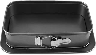 Carbon Steel Cheesecake Pan With Locking Clasp Easy Releases For Dessert Nonstick Rectangular Bakeware Nonstick Baking Pan With Locking Clasp