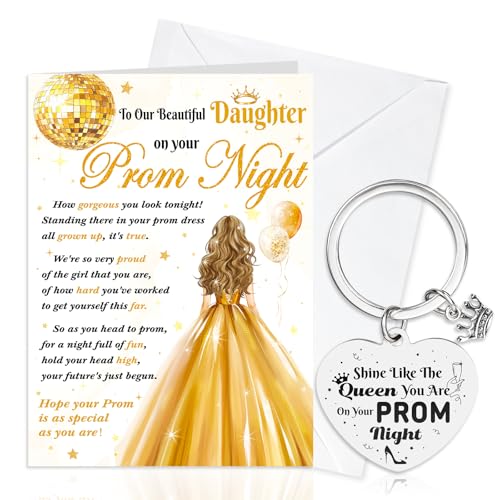 HOWAF Prom Gifts for Girls Daughter, Prom 2025 Card for