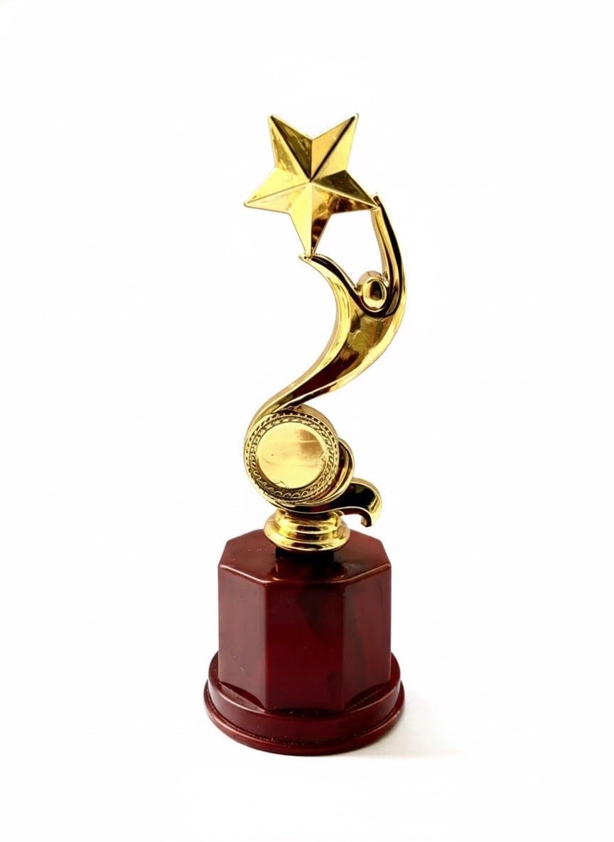 Victory Star Single Trophy (9.8"/8"/7") – 1st, 2nd, 3rd Place Winner Award of Excellence | Premium Trophy for Sports, School, Office, Competitions & Corporate Events (1, 7 Inches)-image-24