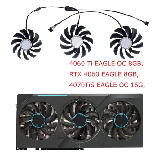 RTX 4070 SUPER EAGLE OC Ventilador Triple PLD08010S12HH para RTX 4060Ti WINDFORCE 5