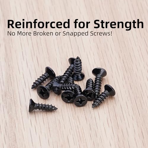DecoBasics 50 Pack 1/2" Overlay Black Cabinet Hinges for Cabint Doors (25 Pairs) – Self-Closing Partial Wrap Semi-Concealed Face Frame Hinge for Cupboard & Kitchen Doors w/Screws & Quiet Bumpers by DecoBasics - Image 8