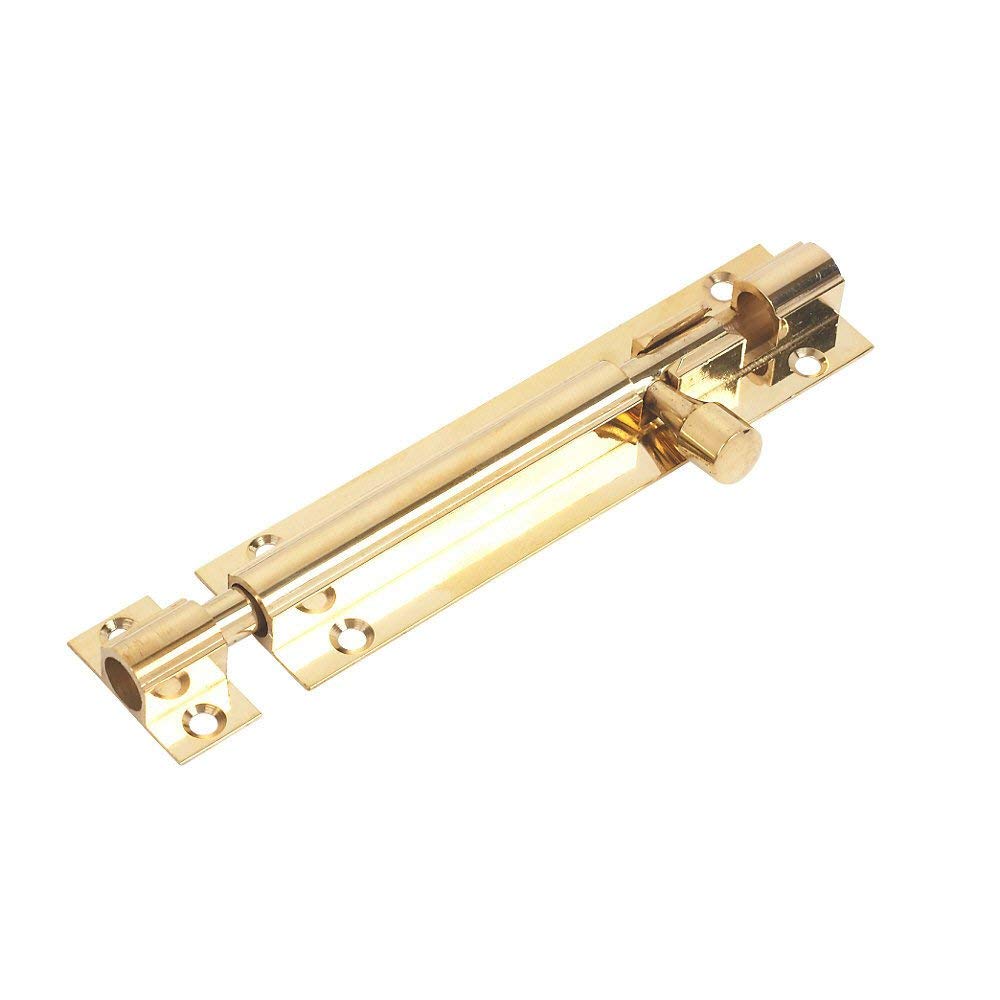 Dzina Pack Of 1 Dzina™ Barrel Bolt Straight 300Mm X 38Mm (12 X 1. 1/2 Inch) Brass