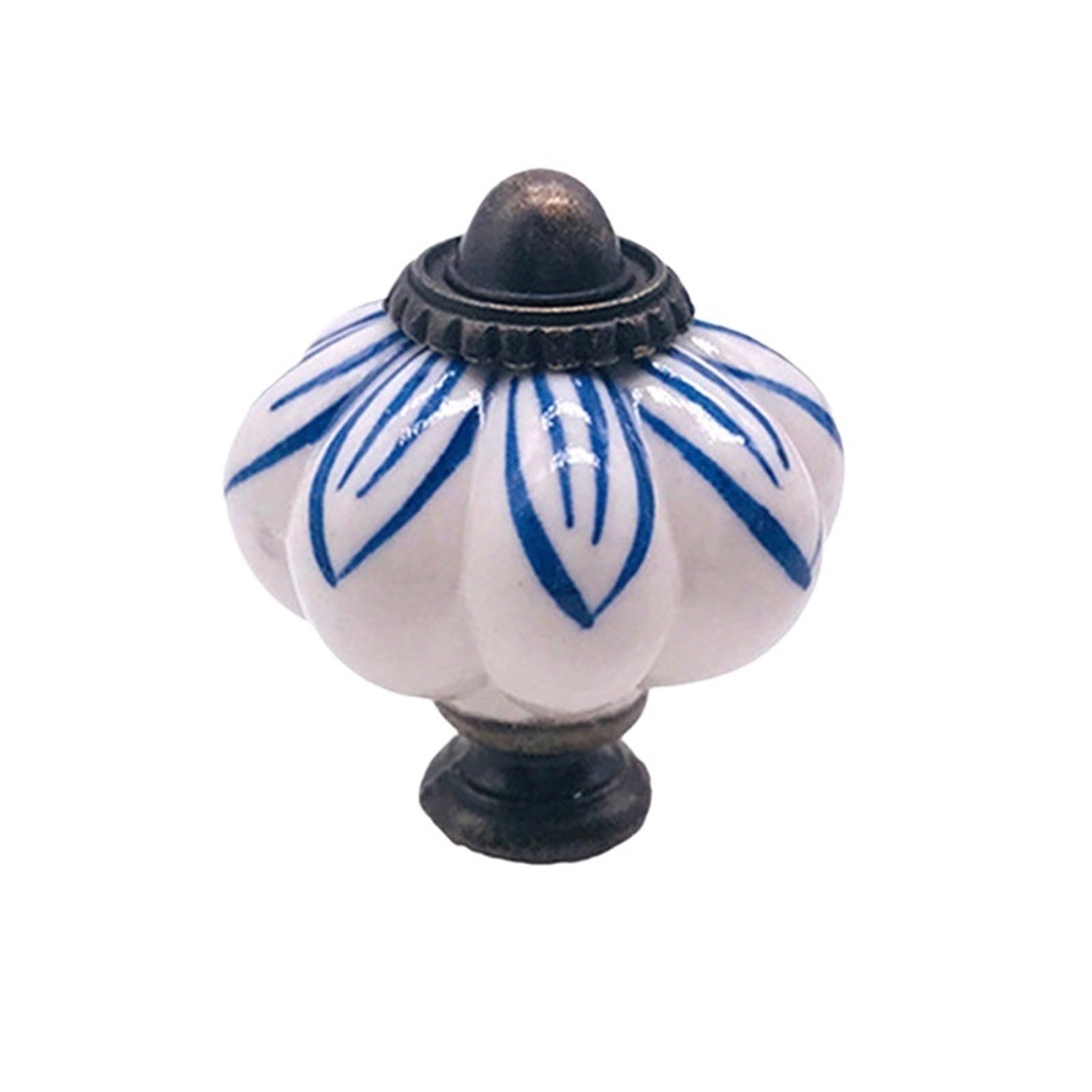 Wlihdb Color 4 5Pairs Vintage Ceramic Pumpkin Cabinet Knob Drawer Furniture Handles Dresser Door Pulls Wardrobe Closet Cupboard Hardware Accessories For Chest Of Drawer(Color 4)