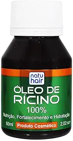 Óleo de Rícino Natuhair 60Ml, Branca, Médio