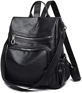 Women's Fashion Backpack , ANTAU Black Bags for Women Anti Theft Leather Backpacks Womens Ladies Rucksack Elegant Handbags Casual Travel School Bags