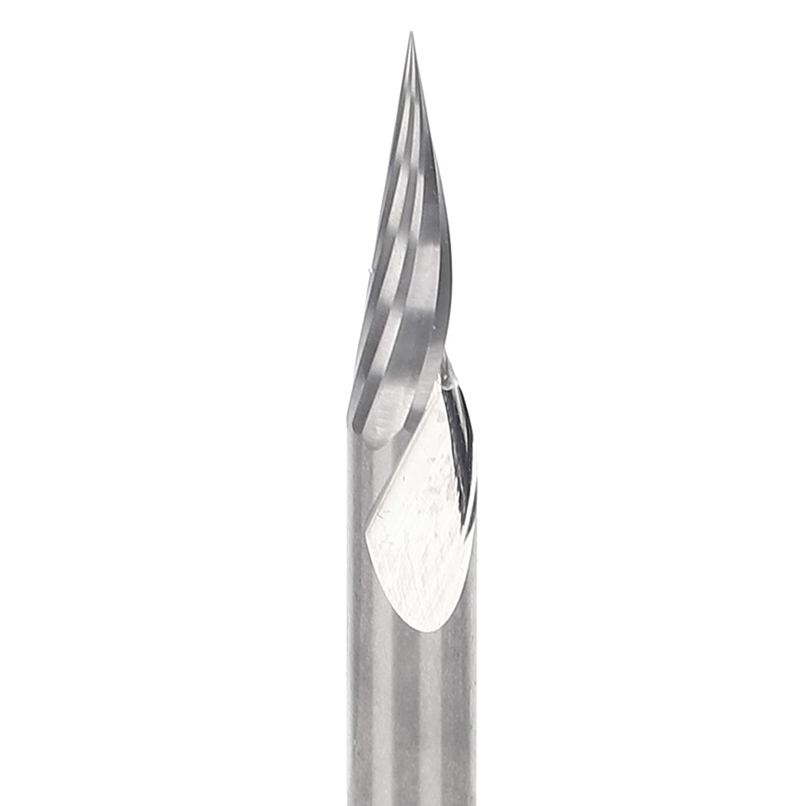 3.175x20 ° X0.1x40L Spirale 20 Gradi con Scanalatura a V Utensile per Incisione Frese Fresa in Metallo Duro con Punta a V per Operazioni di Intaglio del Legno