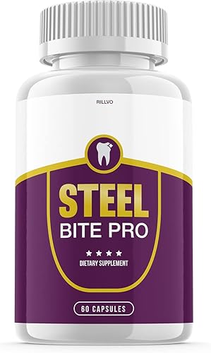 Steel Bite Pro - Suplemento dental para dientes y encías (60 cápsulas)